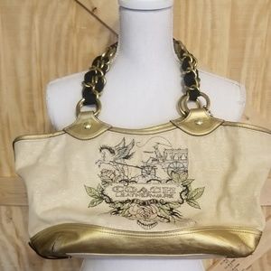 *RARE* Coach Tattoo Large Canvas Tote